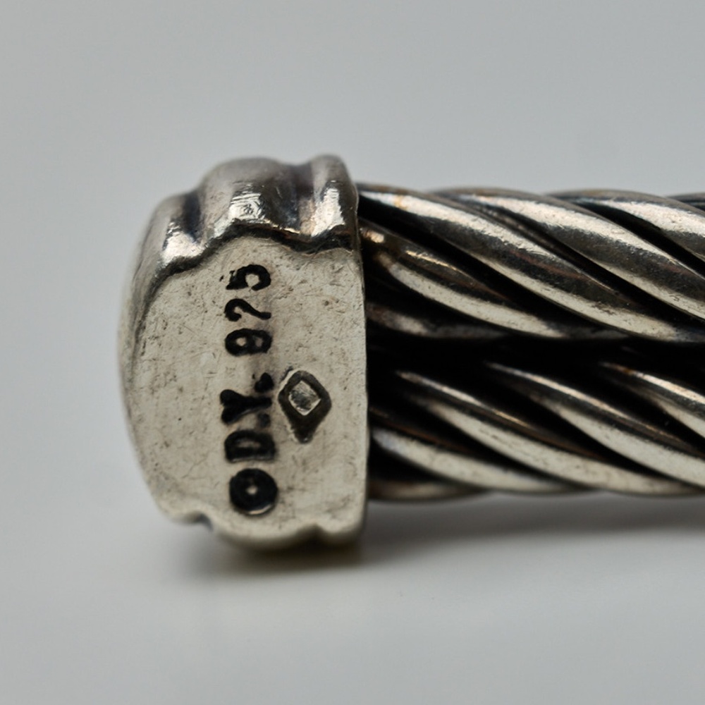 David Yurman X Collection Diamond Cable Station Bracelet, Sterling Silver - Picture 12 of 14